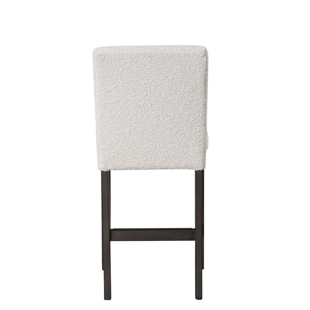 Alt View 2. New Classic Furniture - High Line Upholstered Counter Chair (Set of 2) - White.