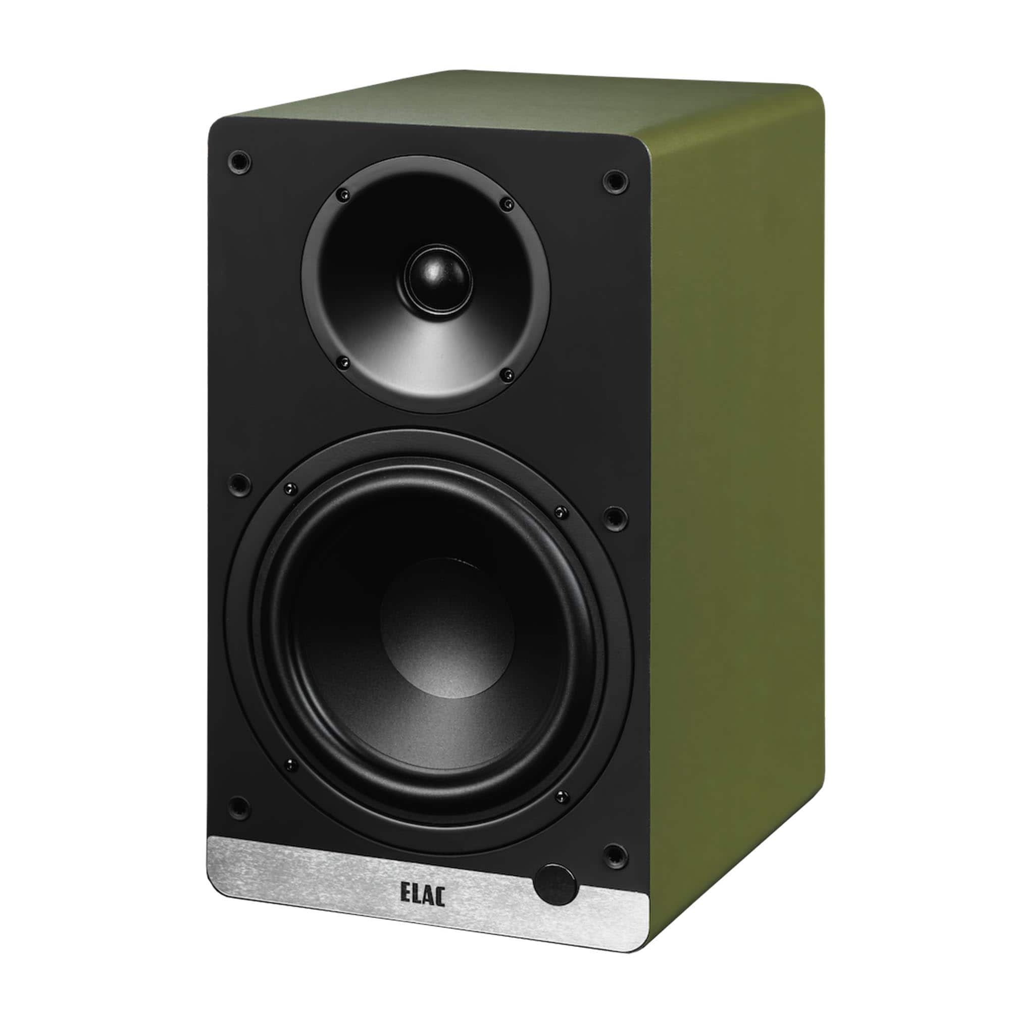 ELAC - DCB61-OL Debut ConneX Powered Speaker - Olive - Black/Gray
