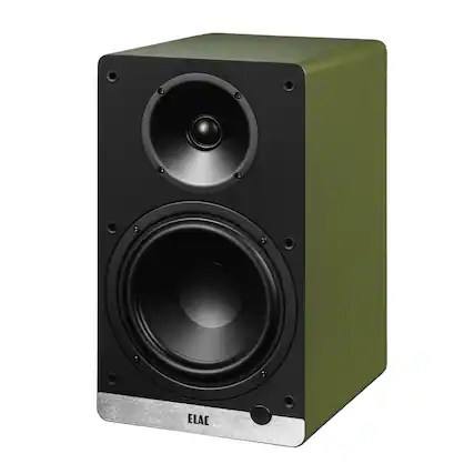 Front. ELAC - ELAC DCB61-OL Debut ConneX Powered Speaker - Olive - Black/Gray.