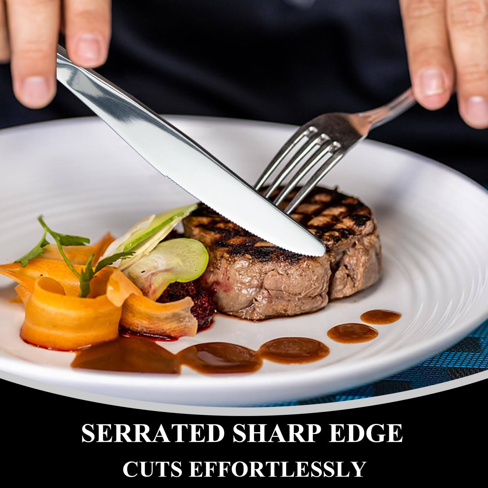 SERRATED SHARP EDGE CUTS EFFORTLESSLY