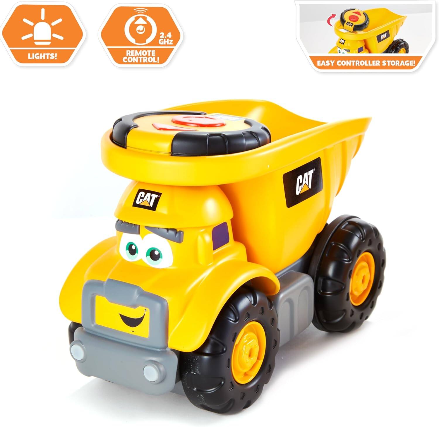 LIGHTS!  
2.4 GHz REMOTE CONTROL!  
EASY CONTROLLER STORAGE!  
CAT