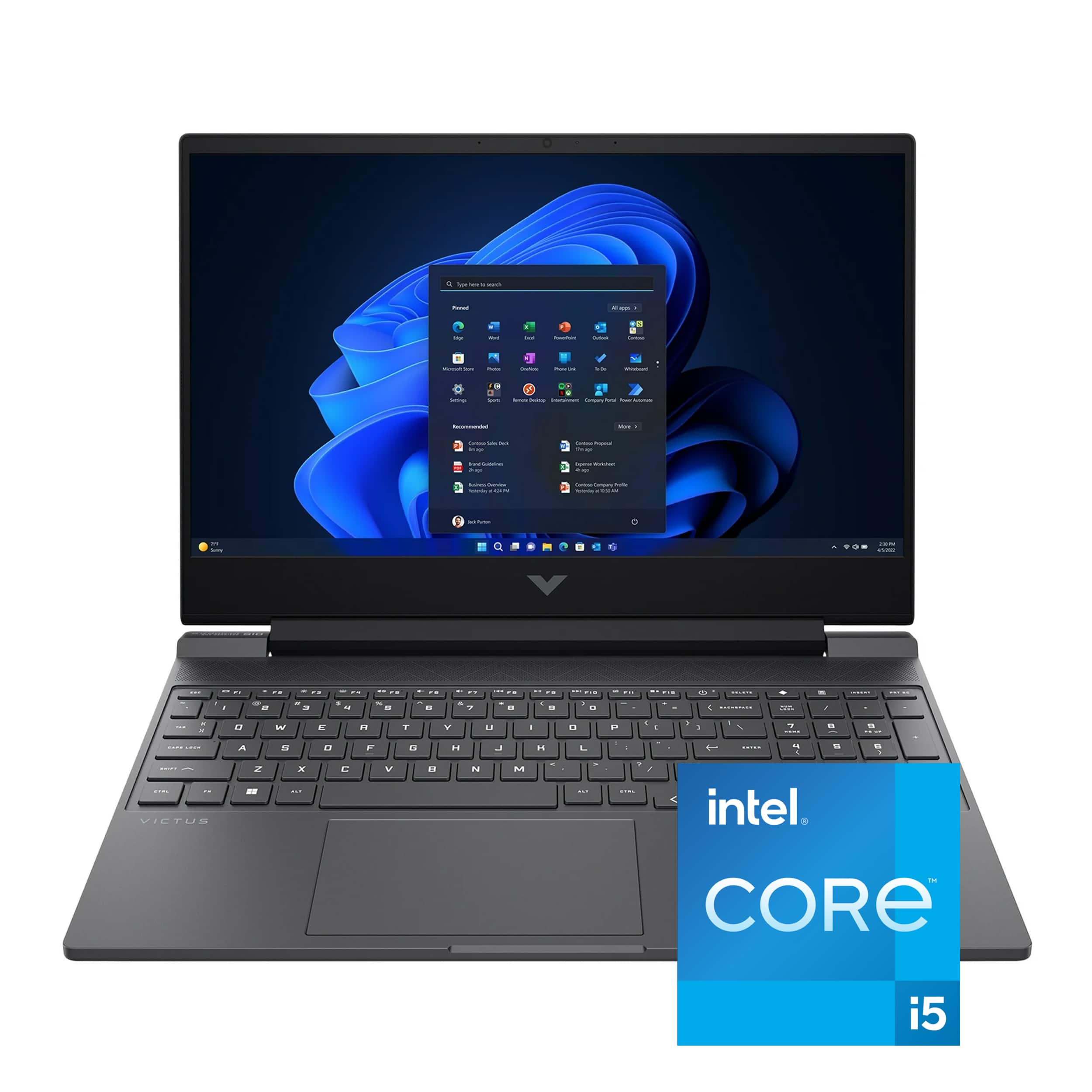 intel CORE i5
VICTUS
- Windows 10
- Intel Core i5
- 8GB RAM
- 256GB SSD
- NVIDIA GeForce GTX 1650
- 15.6" Full HD (1920x1080) IPS
- Backlit Keyboard
- Wi-Fi 6
- Bluetooth 5.0
- Webcam
- HDMI Output
- USB-C
- USB 3.2 Gen 1
- USB 2.0
- Ethernet
- Audio Jack
- Kensington Lock Slot
- Power Adapter Included
- Microsoft Store
- File Explorer
- To Do
- Camera
- Settings
- Cortana
- Microsoft Edge
- Microsoft Teams
- Microsoft Office
- Adobe Acrobat Reader
- VLC Media Player
- Steam
- GeForce Experience
- Intel Core i5
- Recommended
- Microsoft Office
- Adobe Acrobat Reader
- VLC Media Player
- Steam
- GeForce Experience
- Intel Core i5