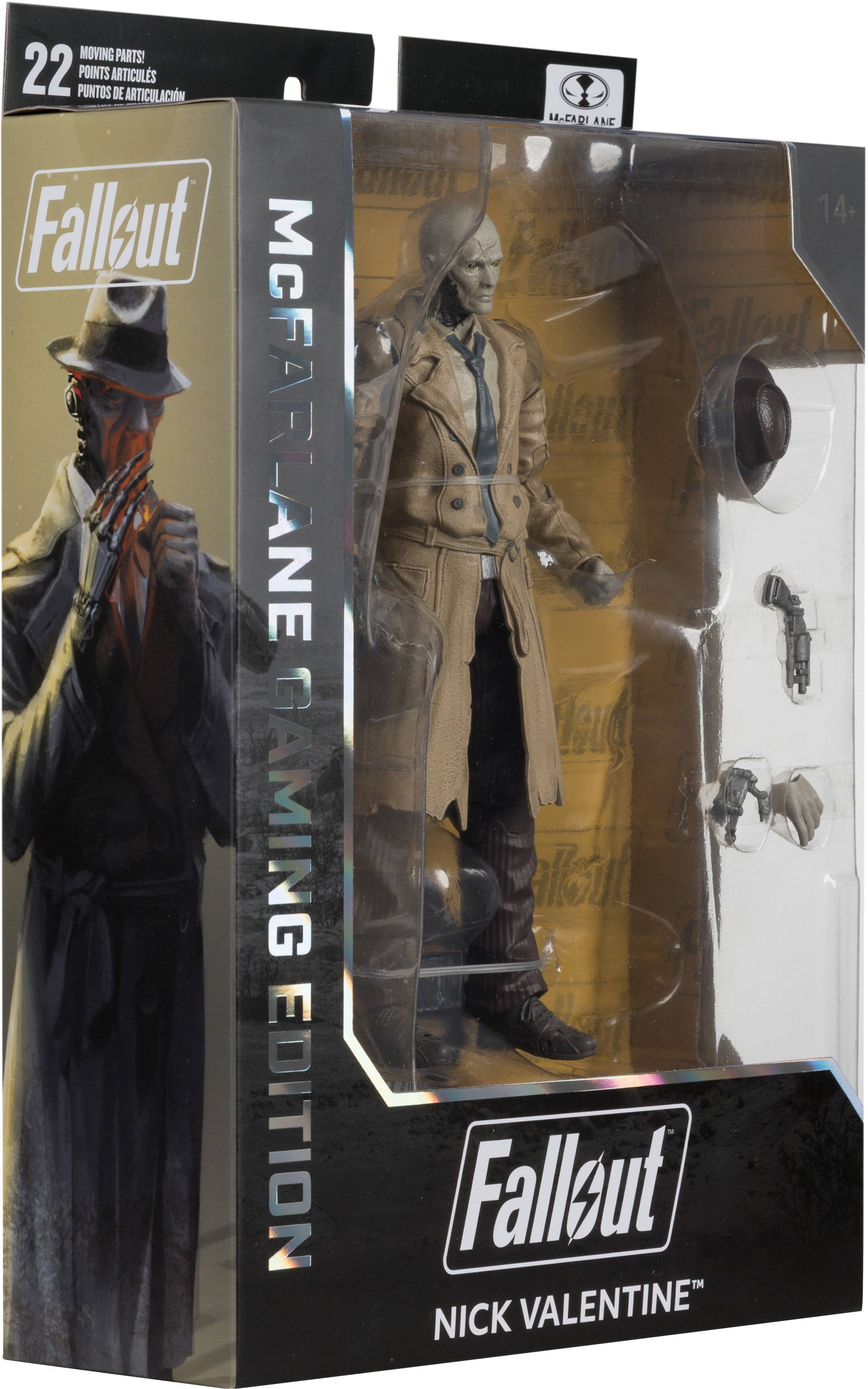 MOVING PARTS! 22 POINTS ARTICULS DE ARTICULACIÓN Fallout McFARLANE GAMING EDITION  
CÁDI ANE 14+ Fallow! Viout   Fallout NICK VALENTINE