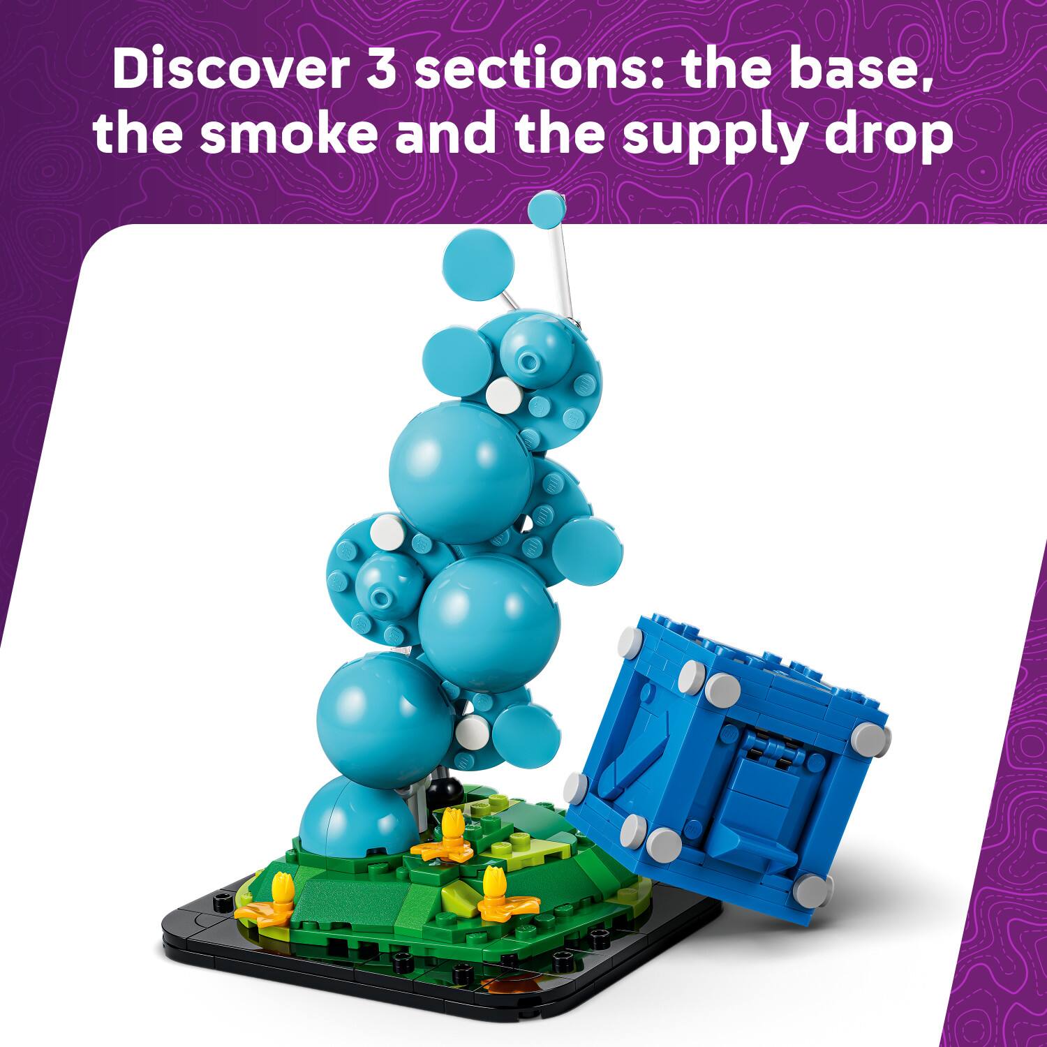Discover 3 sections: the base, the smoke and the supply drop