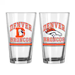 Logo Brands - 16oz. Pint Glass Two Pack - Multicolor