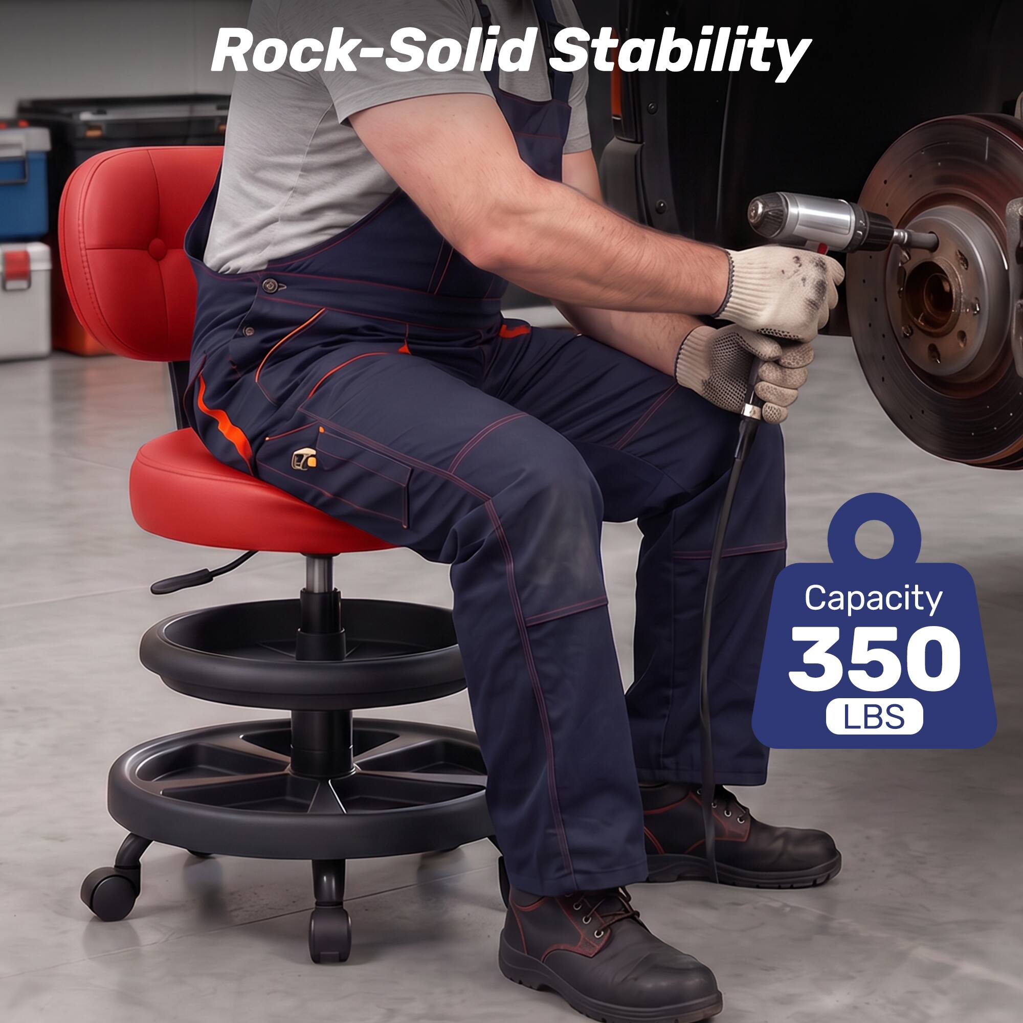 Rock-Solid Stability

Capacity 350 LBS