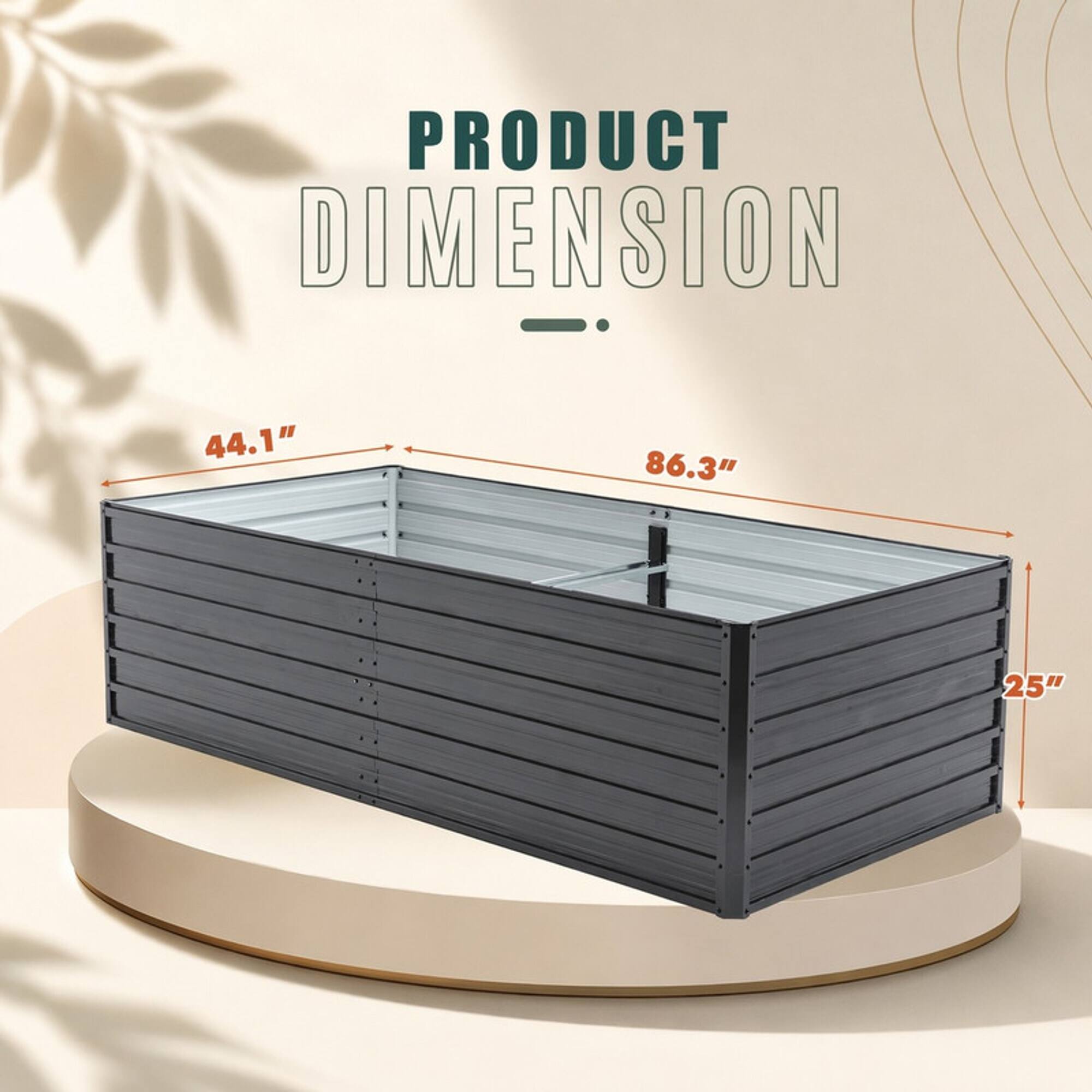 PRODUCT DIMENSION

44.1"
86.3"
25"