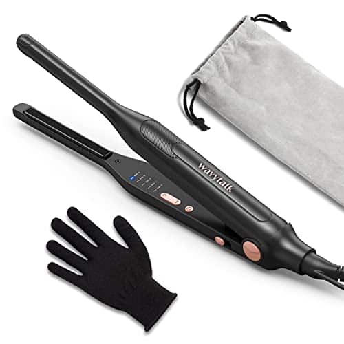 Vulpecula Spade - Wavytalk 3/10" Small Flat Iron, Pencil Flat Iron for Short Hair, Pixie Cut and Bangs, Curling Iron for Short Hair, Mini