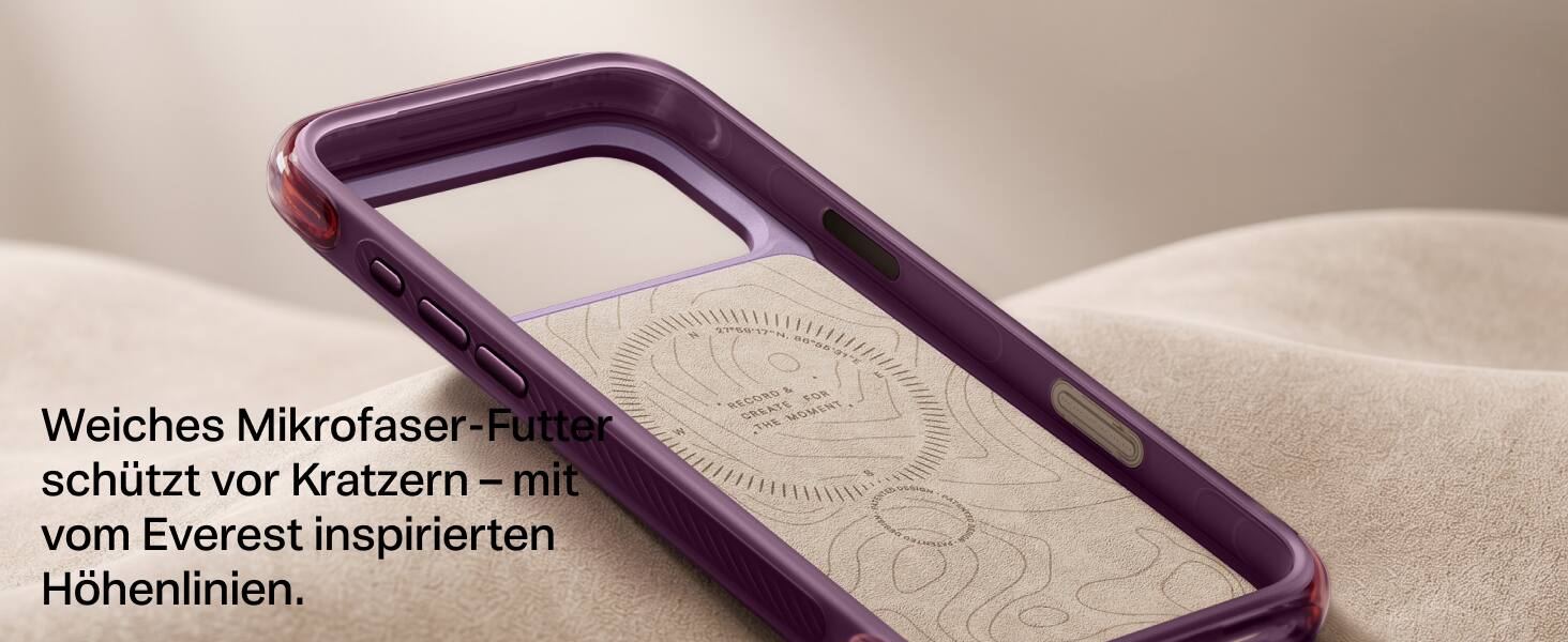 27°50'17"N, 80°85'31"W  
E & RECORD FOR  
Weiches Mikrofasern-Futter schützt vor Kratzern - mit DESIGN PATENTED vom Everest inspirierten PATENTED Höhenlinien.