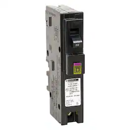 Schneider Electric - Square D 20 amps Arc Fault/Ground Fault Single Pole Circuit Breaker