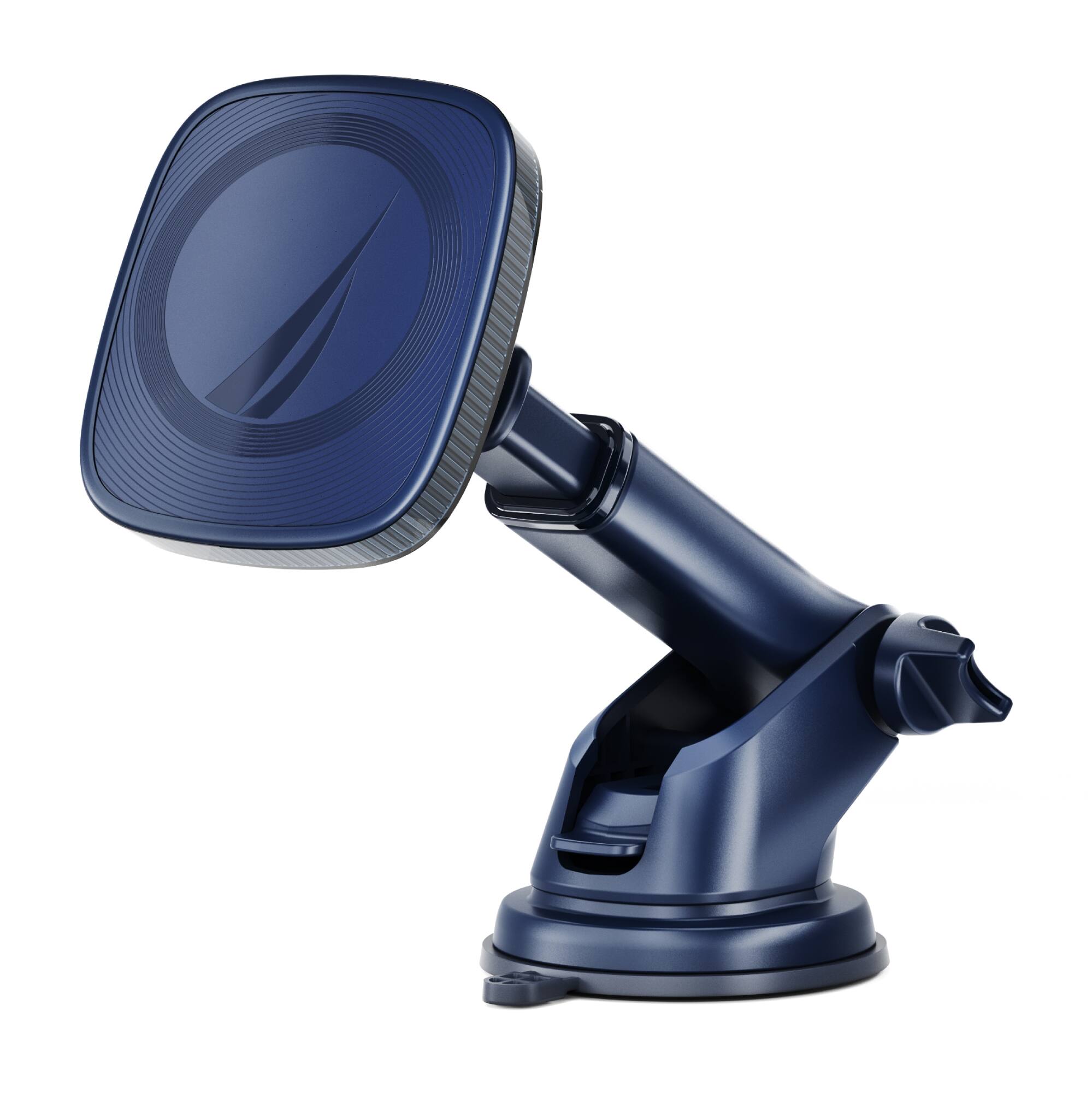 Front. Nautica - Nautica PH120 Magnetic Phone Holder – 3-in-1 Car Mount for Dashboard, Windshield & Air Vent – Strong Magnetic Grip - Navy.