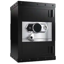 Lycvki - Large Steel Digital Safe with Biometric Lock and Removable Shelf for Home Office