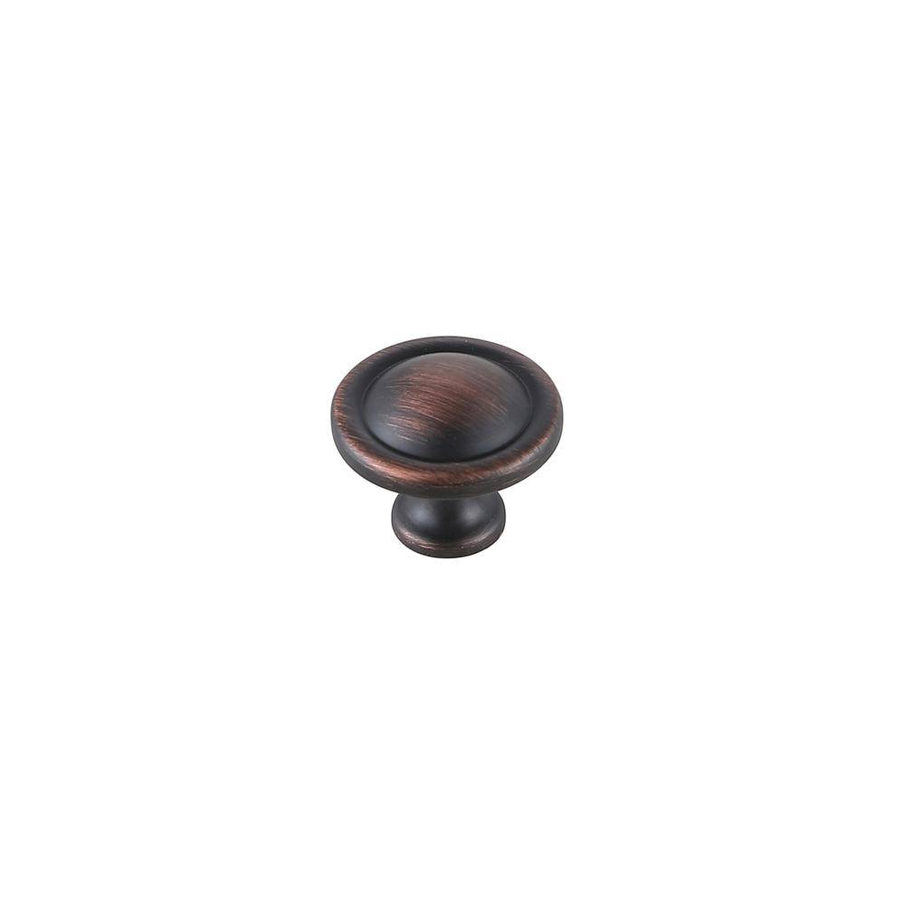 Back. Elegant Decor - Garlande 1.2" Diameter Oil-rubbed Bronze Mushroom Knob Multipack (Set of 10) - Oil-Rubbed Bronze.