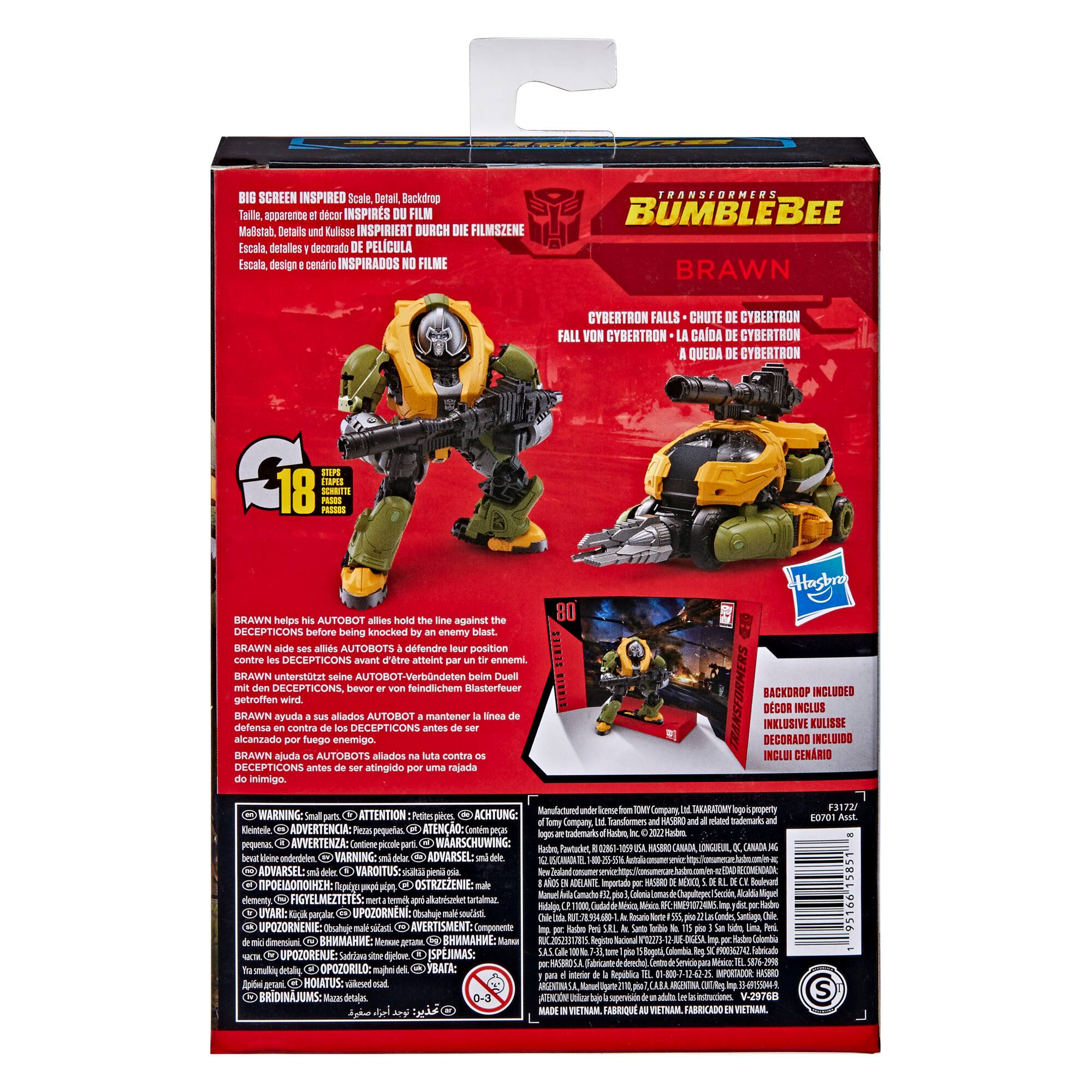 Left. Transformers - Studio Series 80 Deluxe Transformers: Bumblebee Brawn.