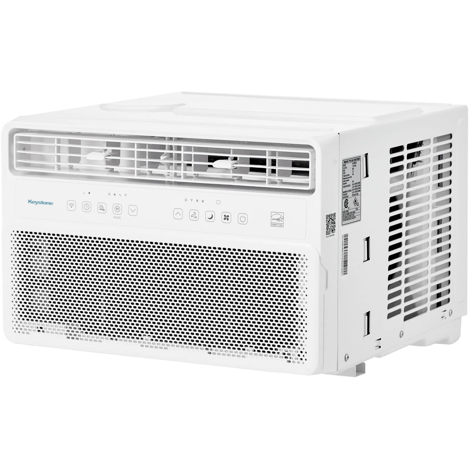 Keystone - 8,000 BTU Window Mounted Inverter Air Conditioner - White - Front_Zoom