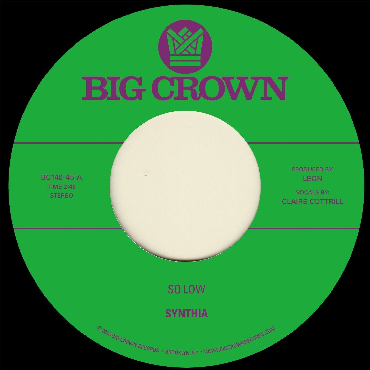 Synthia - So Low B/w You & I   - 7-INCH SINGLE [7 inch Vinyl Disc] price history on PriceWatchPro