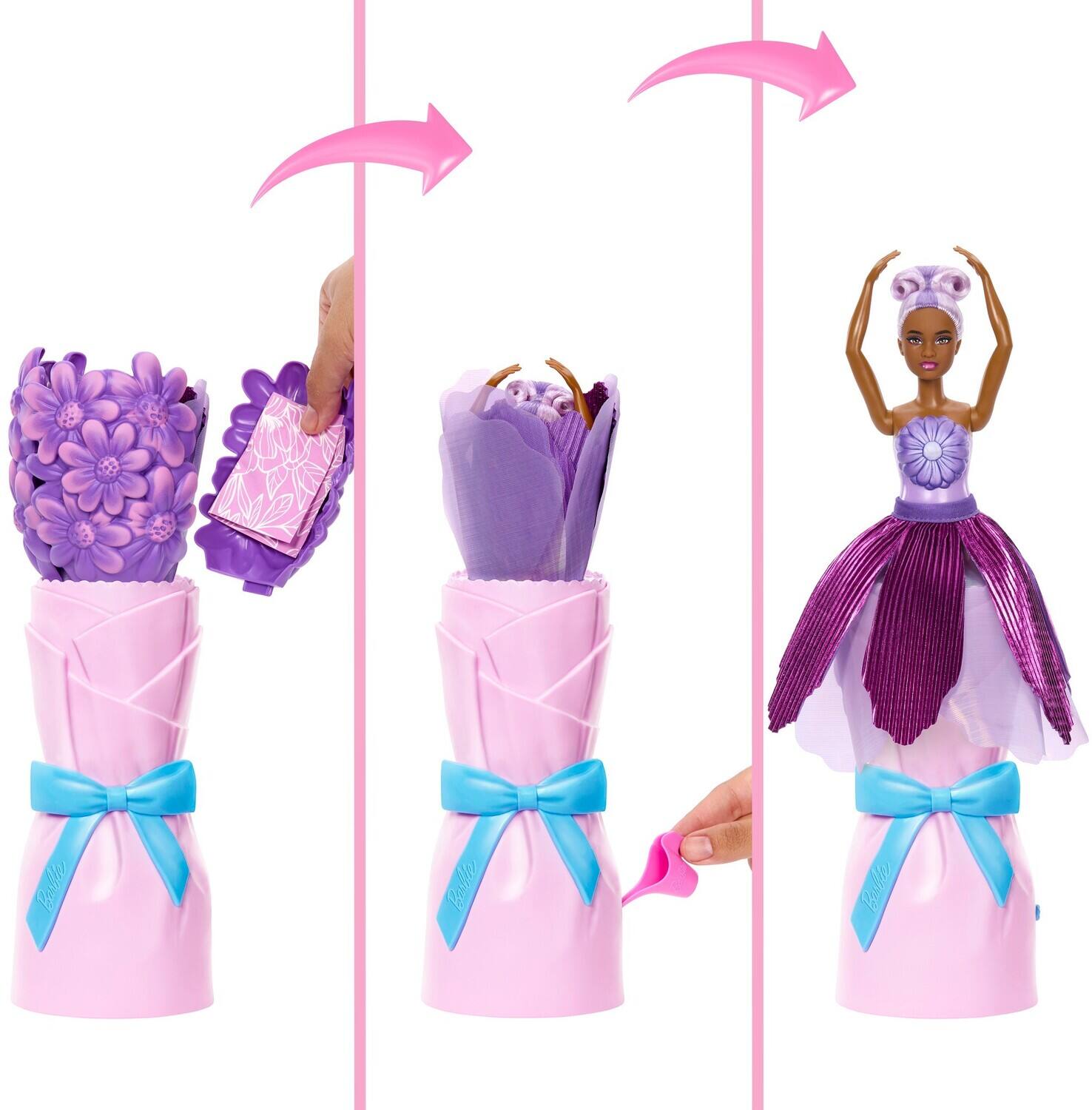 Alt View 1. Mattel - Barbie Petal Pop Doll & Bunny, Purple   - COLLECTIBLES - Multicolor.