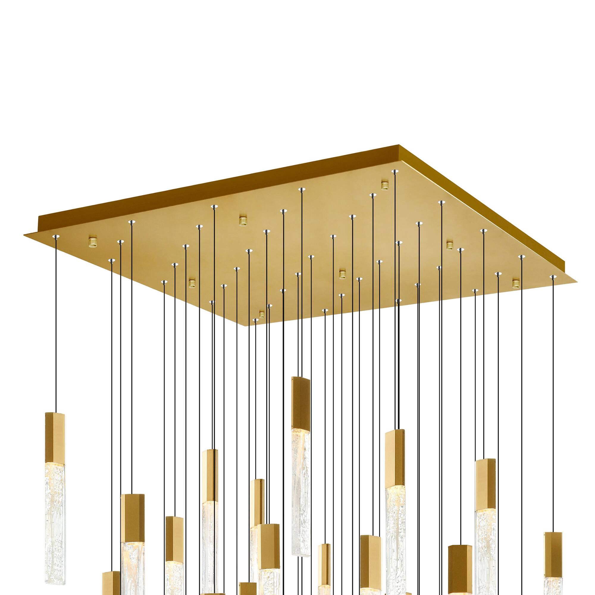Alt View 1. CWI Lighting - Greta Integrated LED Brass Chandelier - Brass.