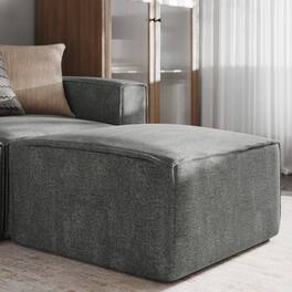 Emma + Oliver - Farmount Modular Ottoman Footrest - Dark Gray