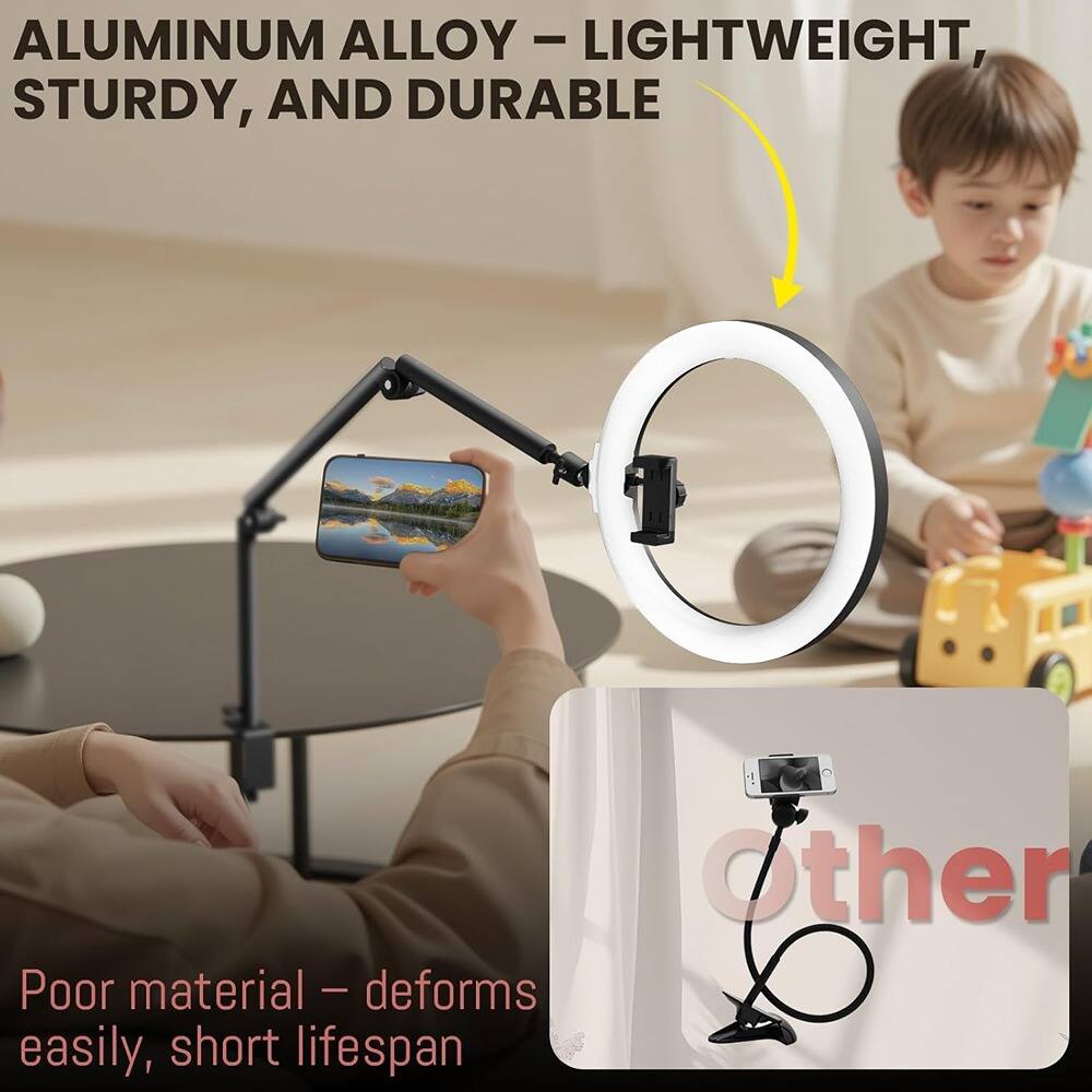 ALUMINUM ALLOY - LIGHTWEIGHT, STURDY, AND DURABLE

Poor material - deforms easily, short lifespan