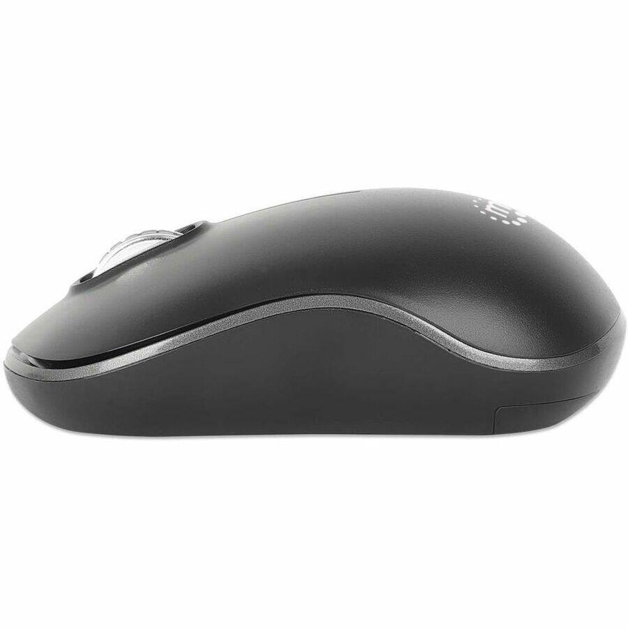Alt View 5. Manhattan - Manhattan MW3075 Wireless Optical USB Mouse - Full-size Mouse - Optical - Wireless - 32.81 ft - Radio Frequency - 2.40 - Black.