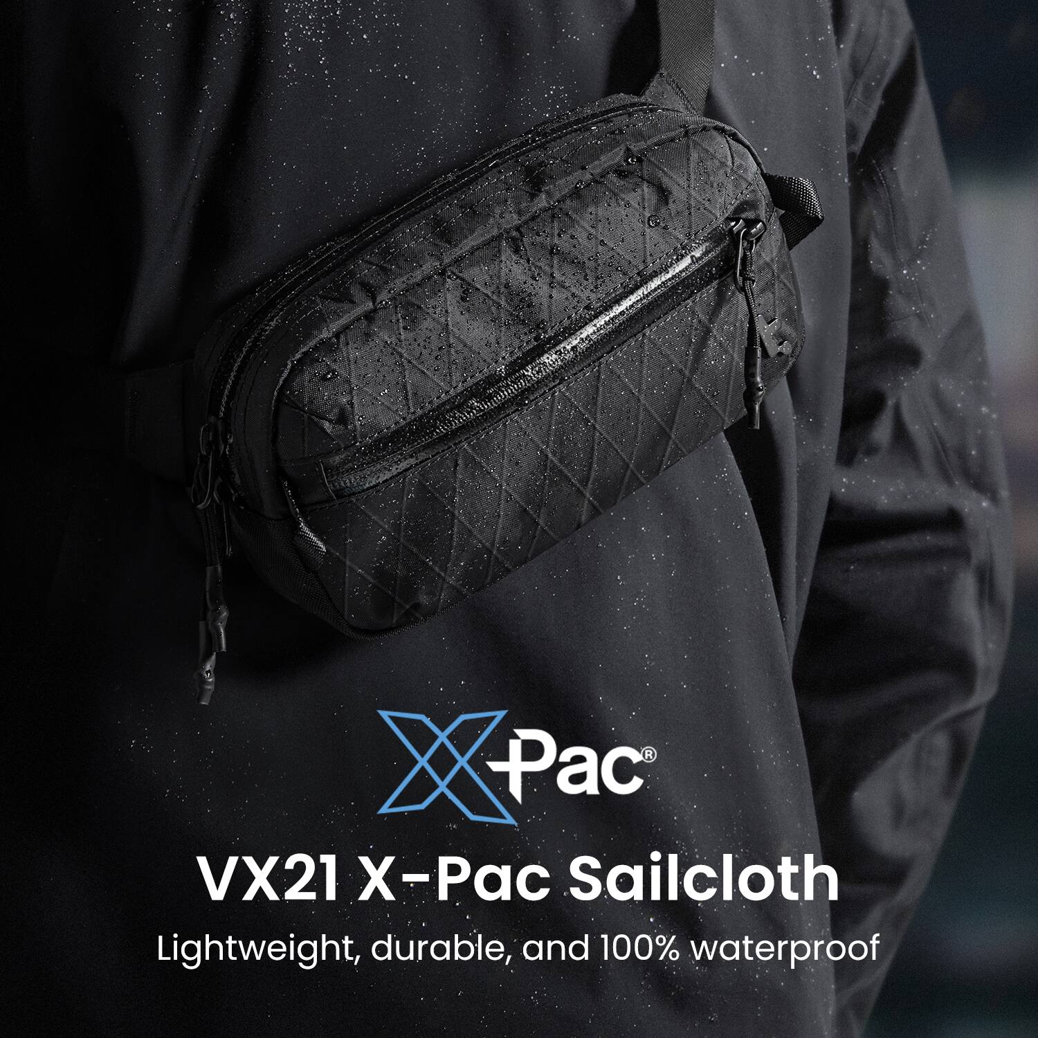 VX21 X-Pac Sailcloth  
Lightweight, durable, and 100% waterproof