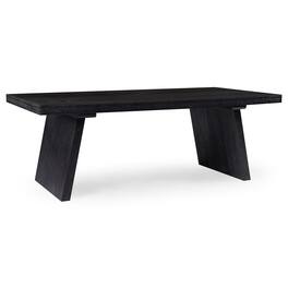 Maven Lane - Marcella Wood Coffee Table, Contemporary Accent Table - Aged Black