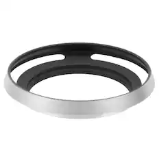 Front. Unique Bargains - 52mm Lens Hood, Universal Metal Thin Hollow Curved Screw-in Vented Lens Hoods for Fujifilm for Pentax - Silver.