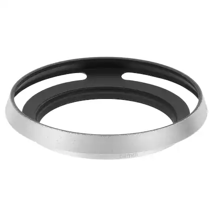 Front. Unique Bargains - 52mm Lens Hood, Universal Metal Thin Hollow Curved Screw-in Vented Lens Hoods for Fujifilm for Pentax - Silver.