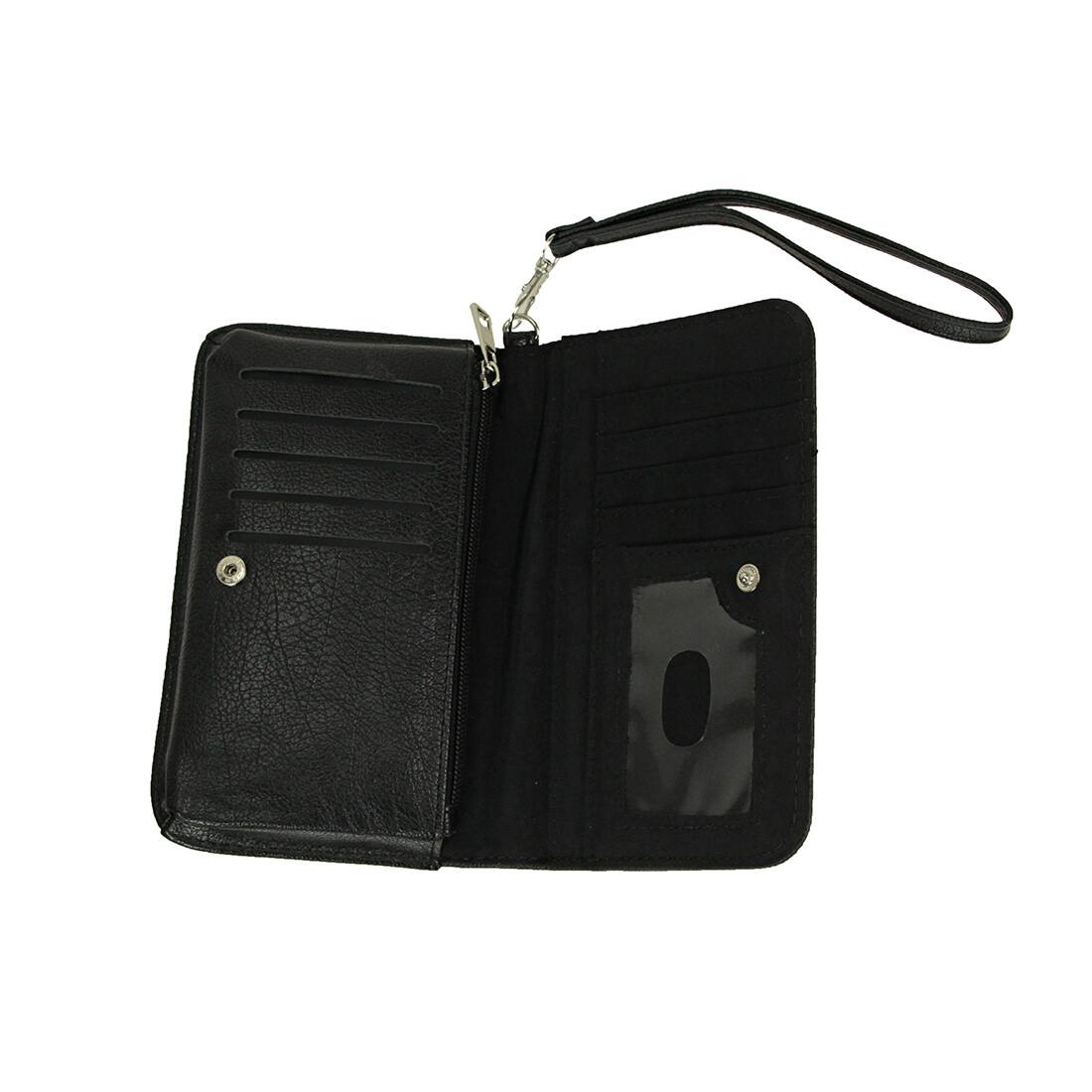 Alt View 6. Things2Die4 - The Raven Book-Style Wallet with ID Holder - Snap Closure - Black.