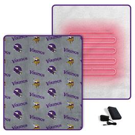 Pegasus - Minnesota Vikings Scattered Logos 60" x 70" Heated Blanket - Multicolor