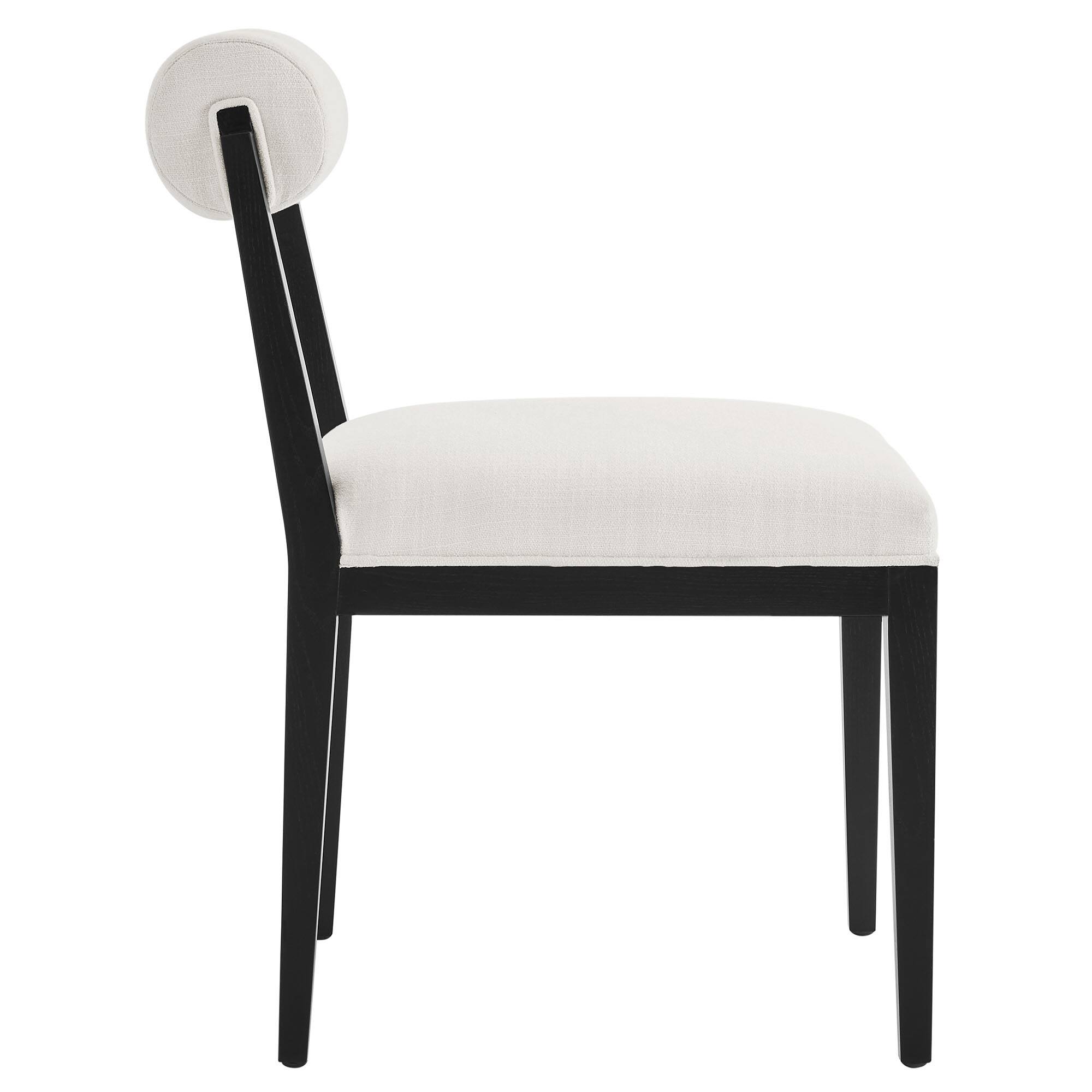 Back. Modway - Kai Fabric Dining Chair by Modway - Black.
