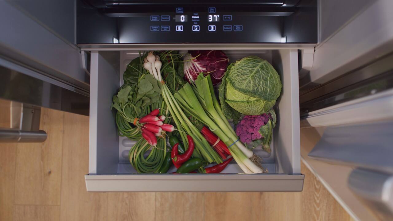 Back. KitchenAid - 42" wide 25.5 cu. ft. Built-In Panel-Ready (not included) Side-by-Side Refrigerator with Platinum Interior - Panel Ready.
