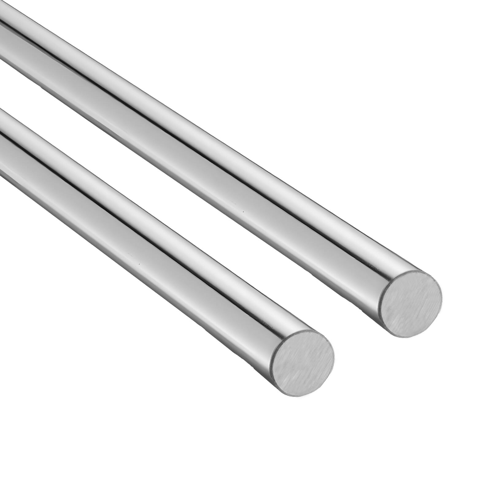 VEVOR - 2PCS Linear Motion Rod, 20 mm x 1200 mm (0.79 x 47.24 in), SFC20 Carbon Steel Linear Rod Shaft - Silver