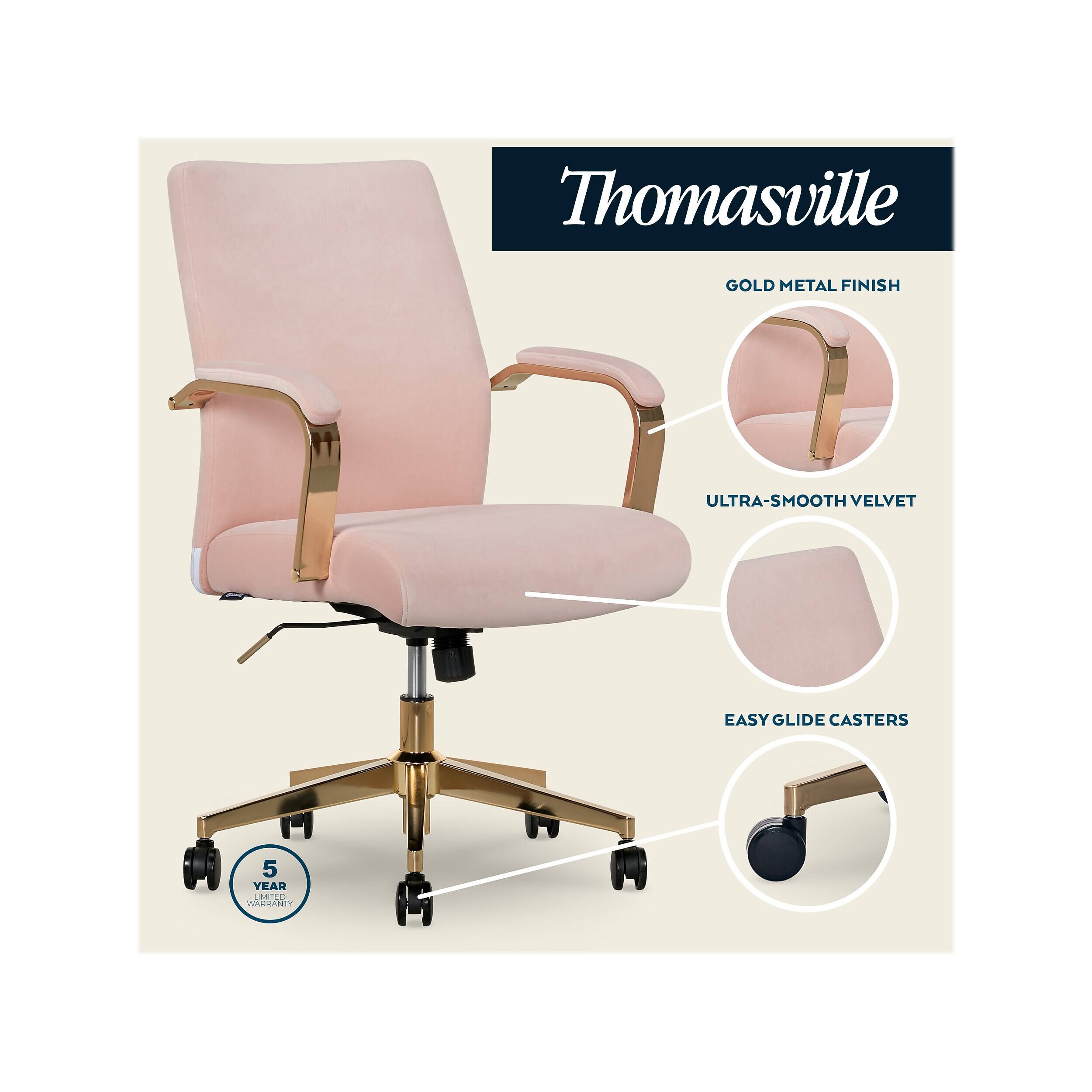 Thomasville GOLD METAL FINISH ULTRA-SMOOTH VELVET EASY GLIDE CASTERS 5 YEAR WARRANTY