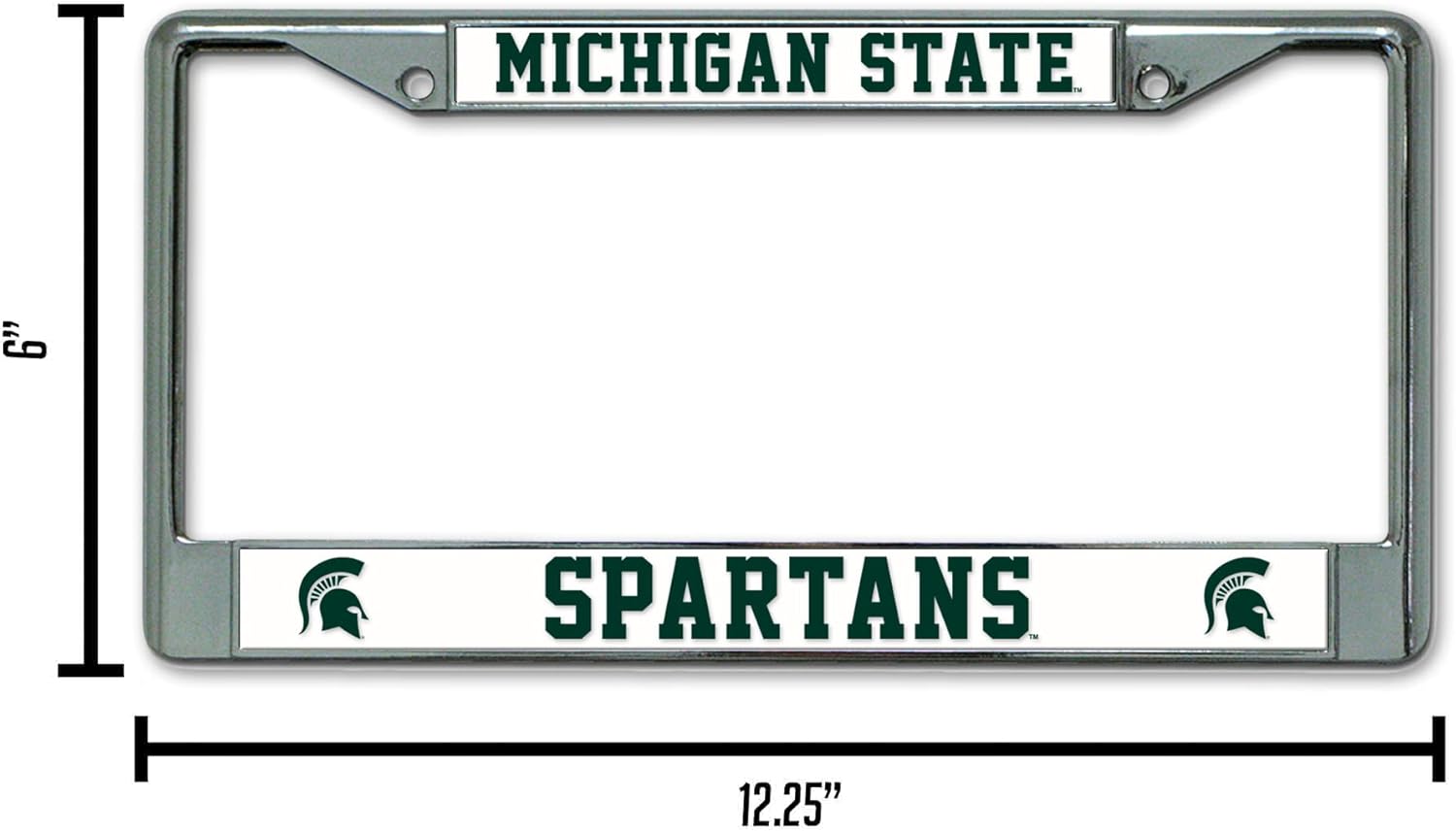 MICHIGAN STATE  
SPARTANS  

6"  
12.25"