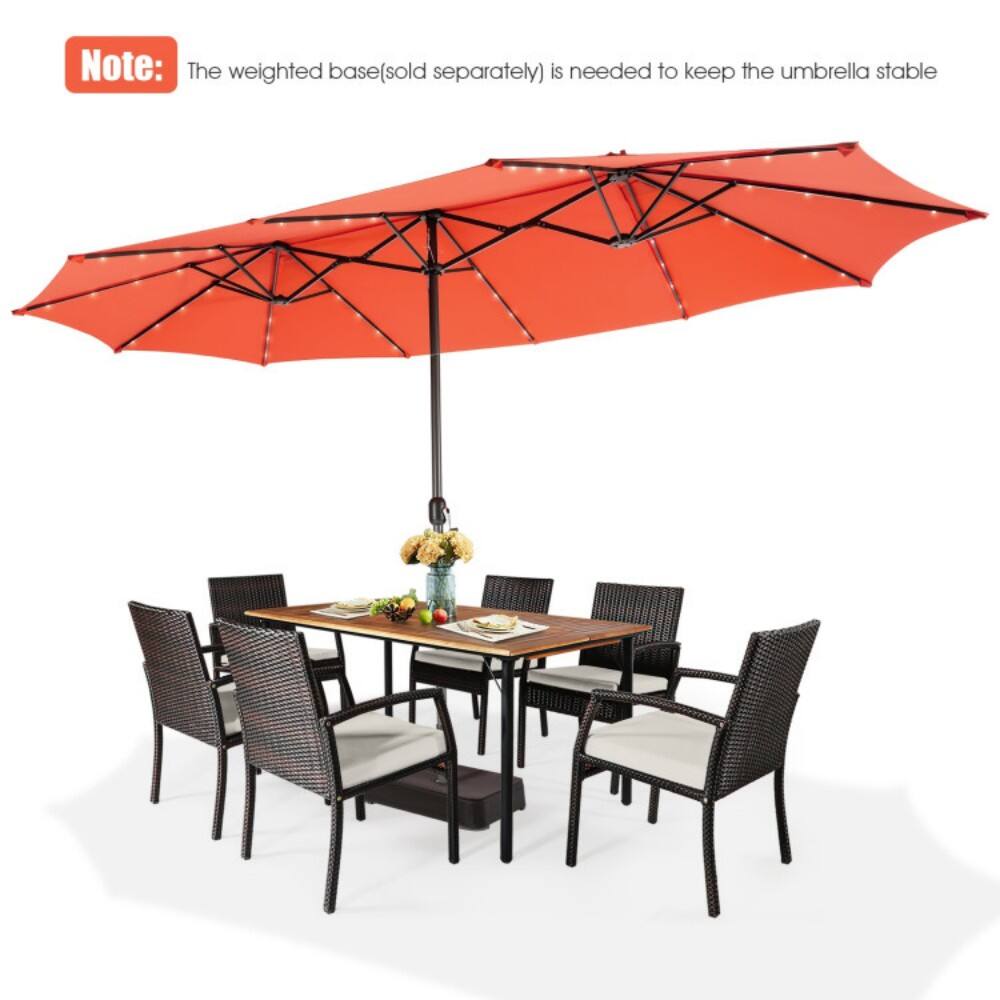 Note: The weighted base(sold separately) is needed to keep the umbrella stable
