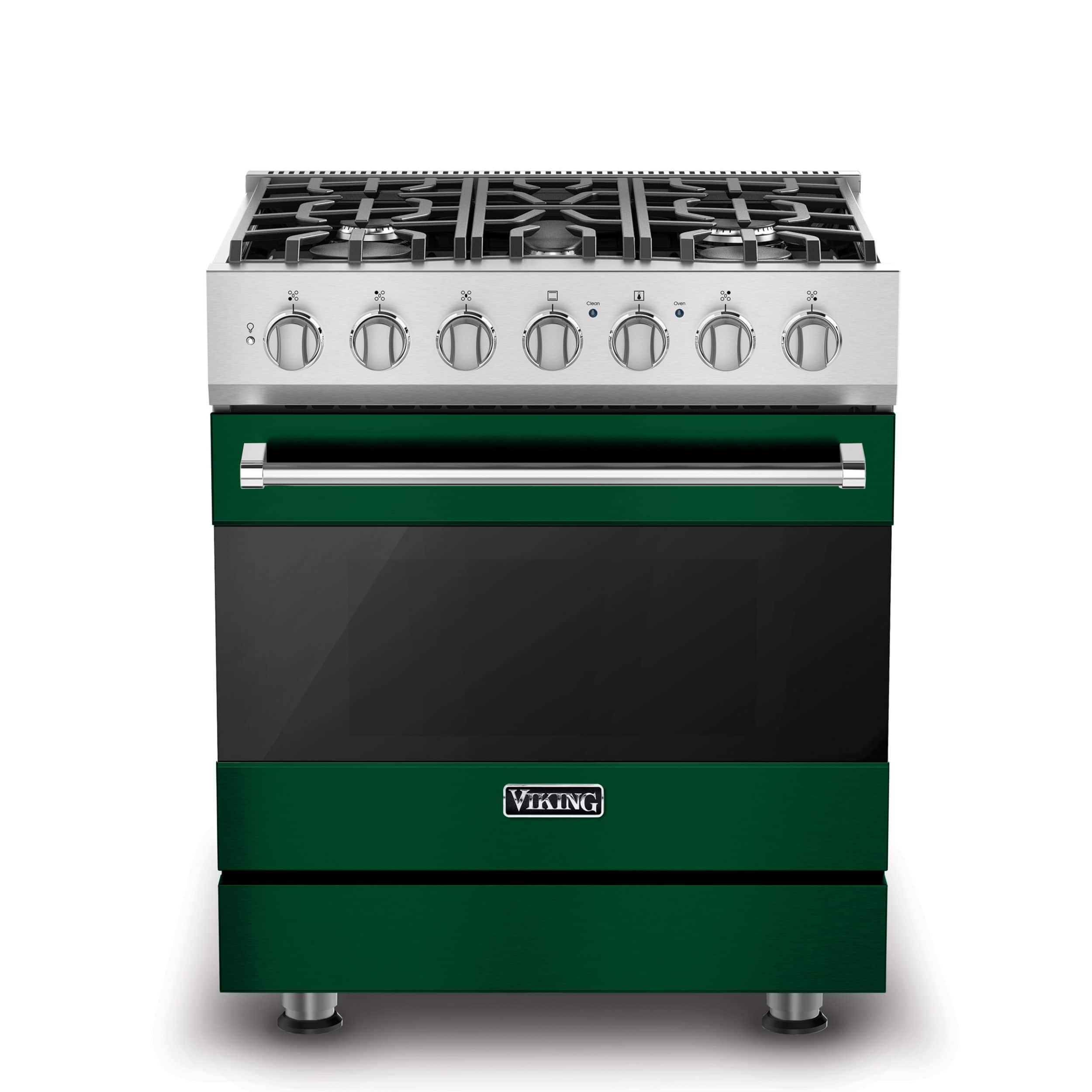 Viking - 3 Series 4.7 Cu. Ft. Self-Cleaning Freestanding Dual Fuel Convection Range Ivy - Ivy