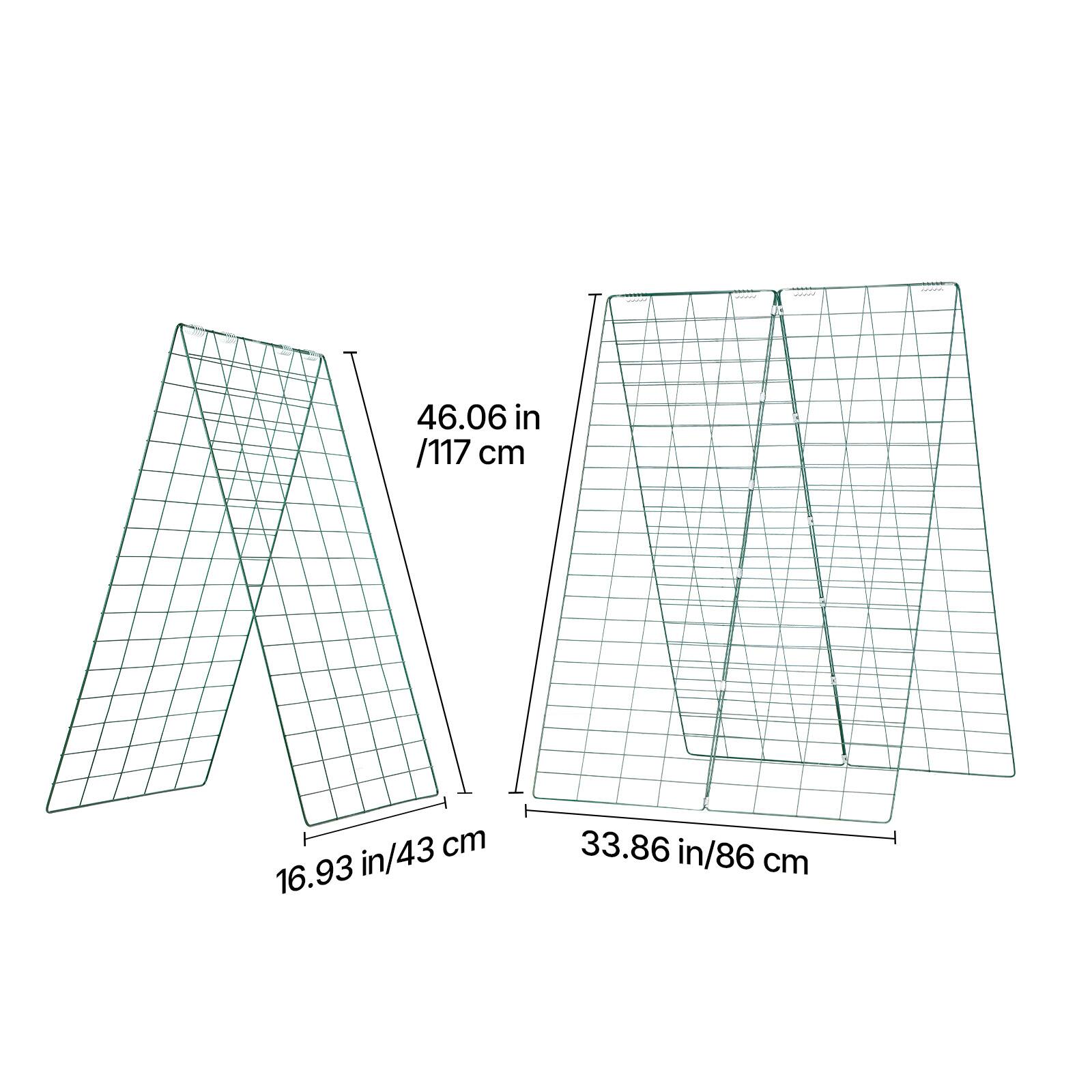 46.06 in / 117 cm  
16.93 in / 43 cm  
33.86 in / 86 cm