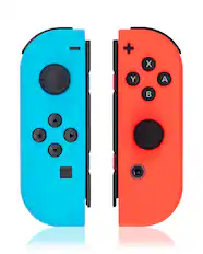 Front. Nintendo - Joy-Con Controllers (L/R) Replacement Compatible For Nintendo Switch - Red/Blue.