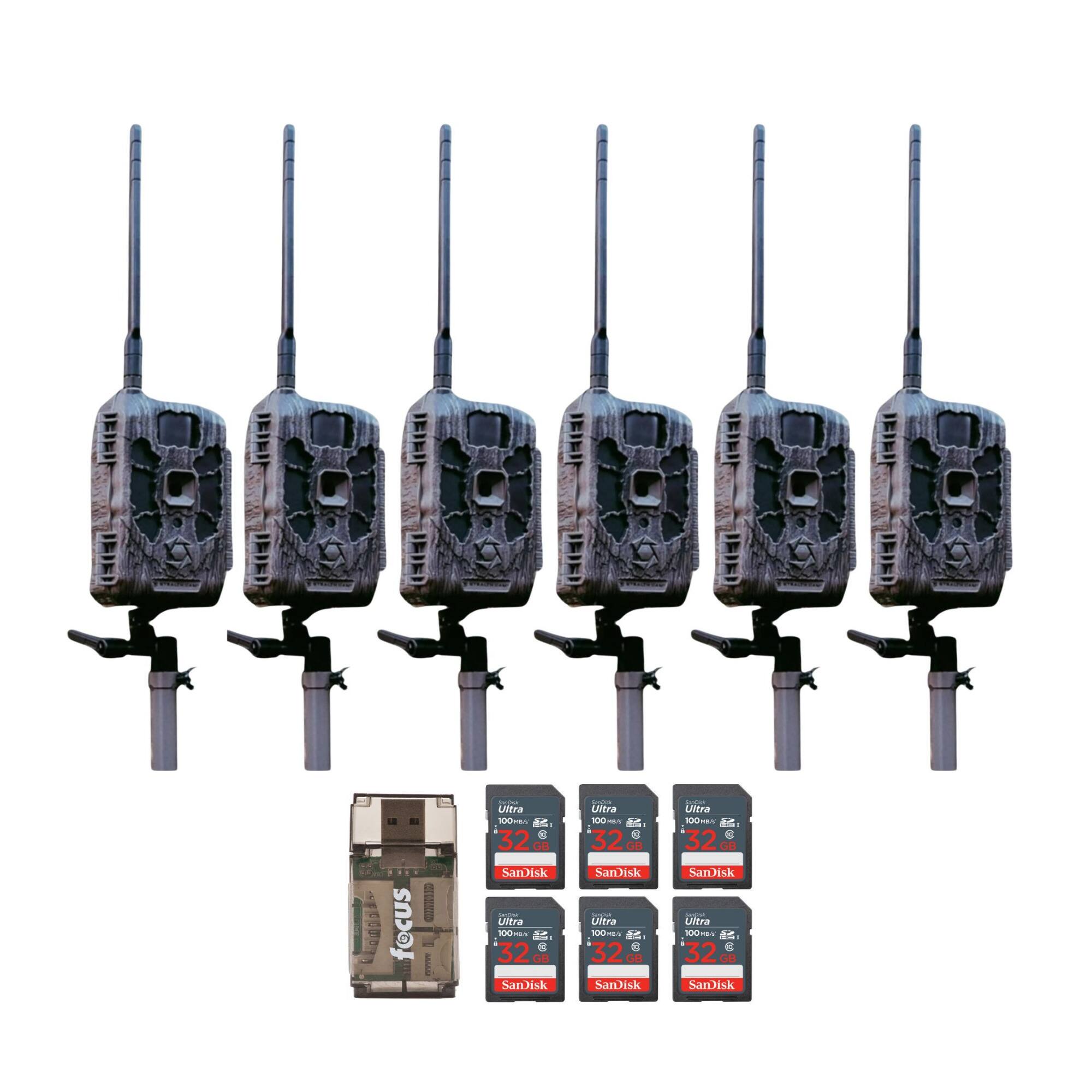 Stealth Cam - DECEPTOR MAX 2.0 with 32 GB Memory Card and Card Reader (6 Pack)