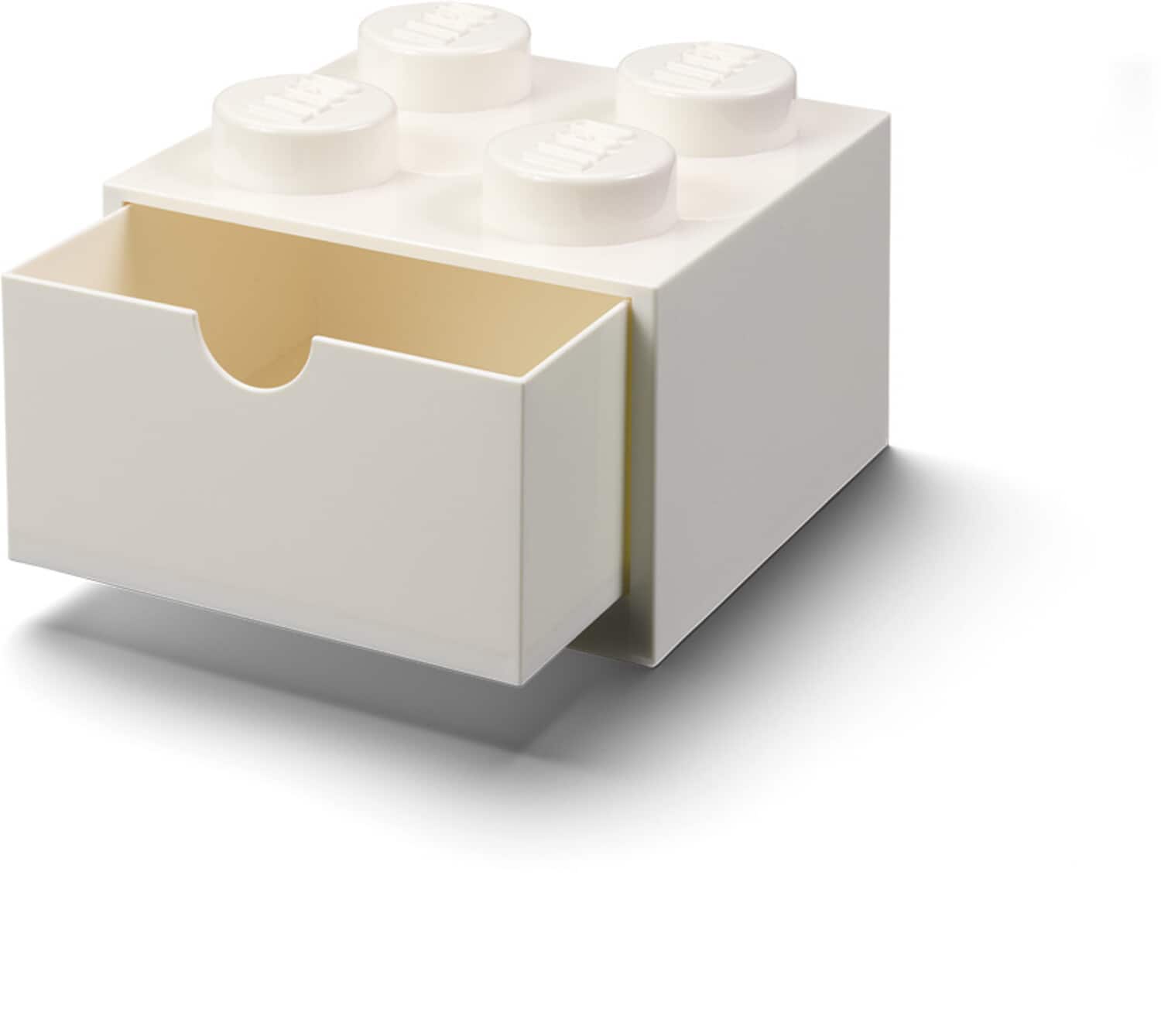 Room Copenhagen - LEGO Stackable Storage: Desk Drawer with 4 Knobs, White - COLLECTABLES - Multicolor