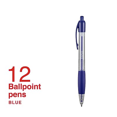 12 Ballpoint pens BLUE