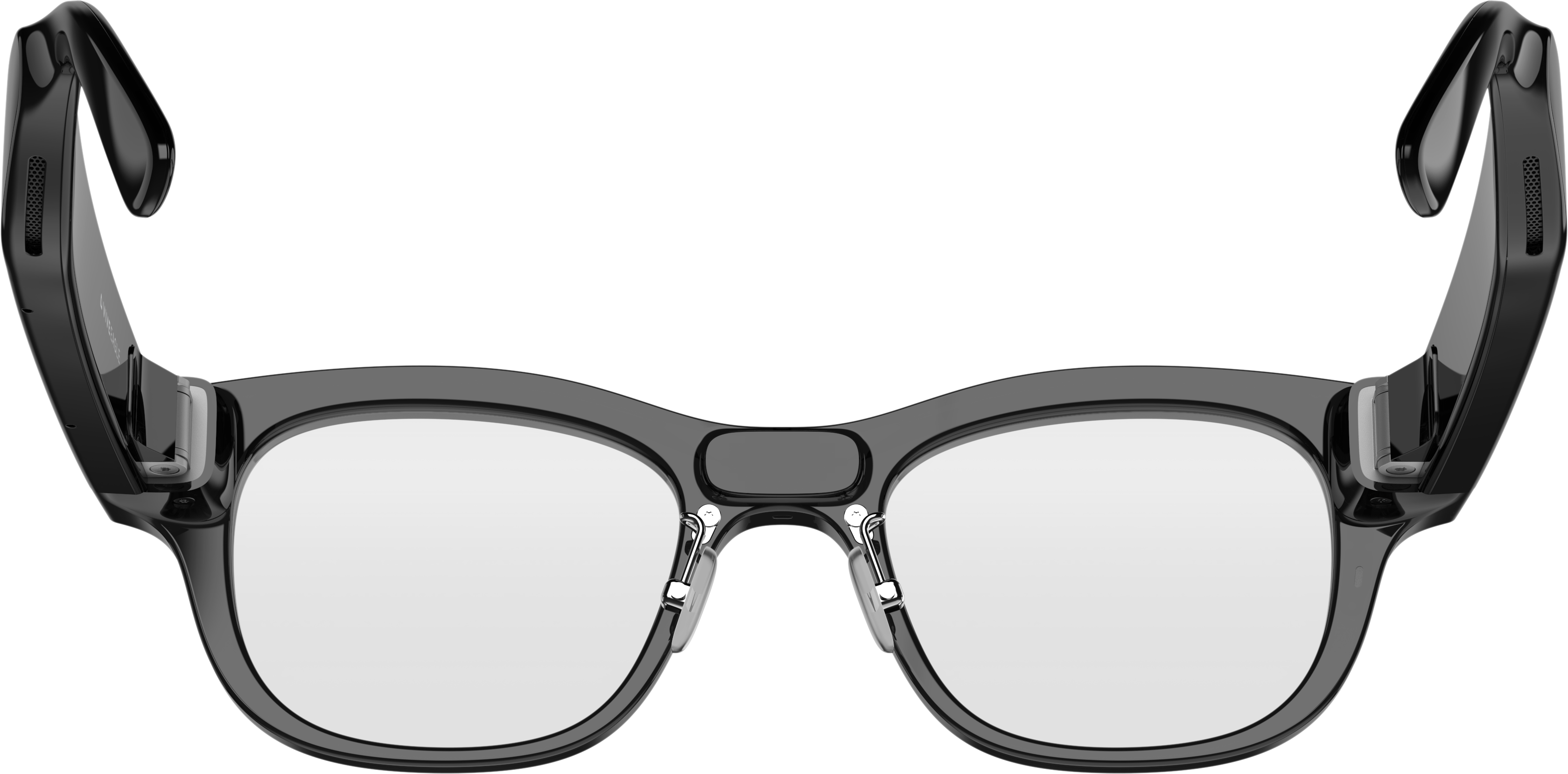 Alt View 3. HTC - VIVE Eagle™ AI Glasses – Square (Wayfarer), Clear Lens - Black.