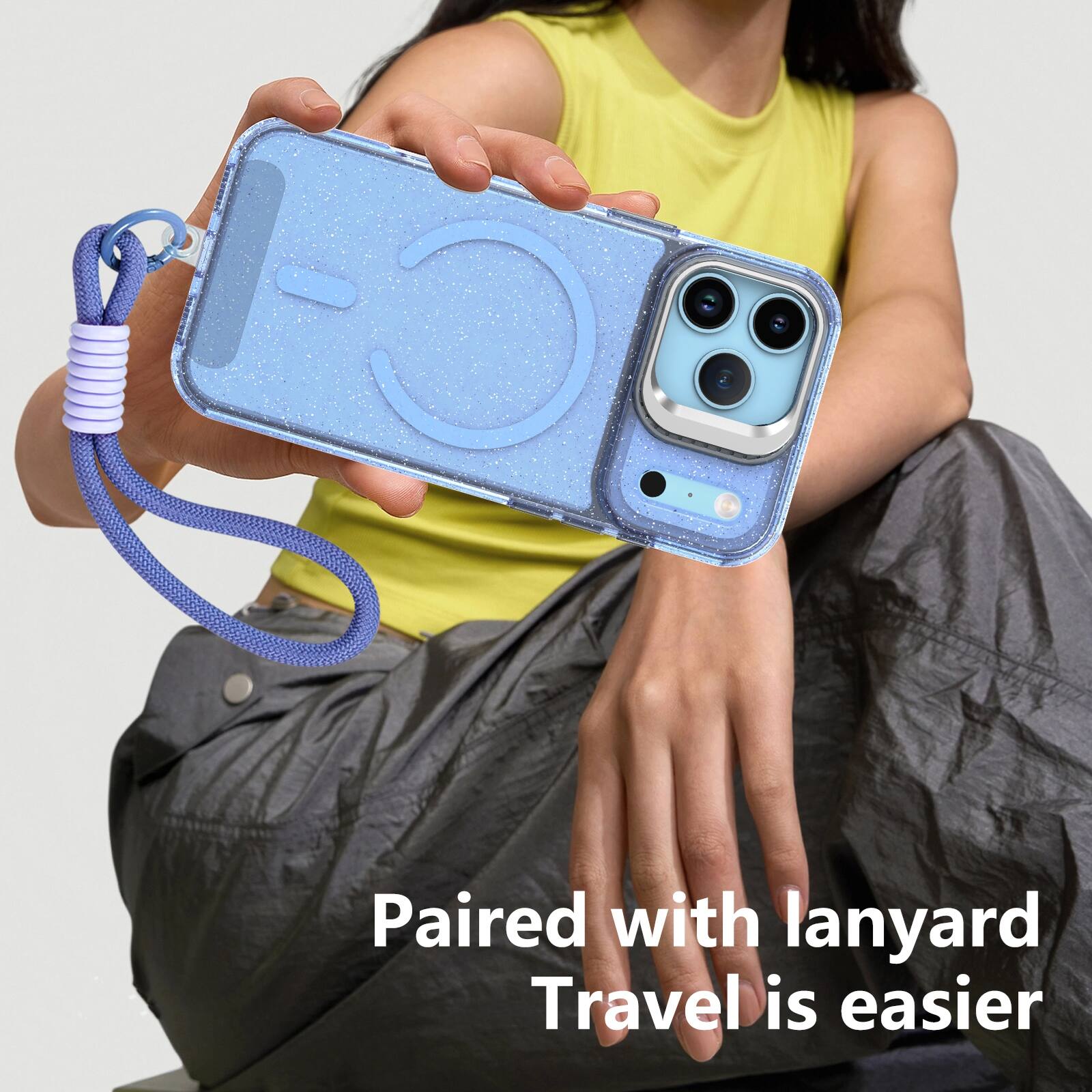 Paired with lanyard, travel is easier