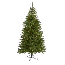 BreeBe - 6' Springfield Christmas Tree w/300 Lights and 596 Tips - Green