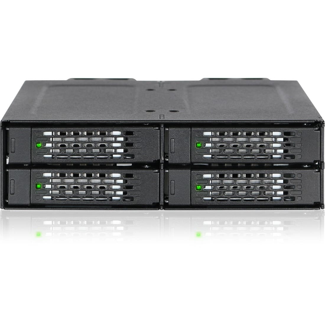 Icy Dock - ToughArmor MB699VP-B V3 Drive Enclosure for 5.25" PCI Express NVMe 4.0, U.2, U.3 - SFF-8612 OCuLink Host Interface Inter