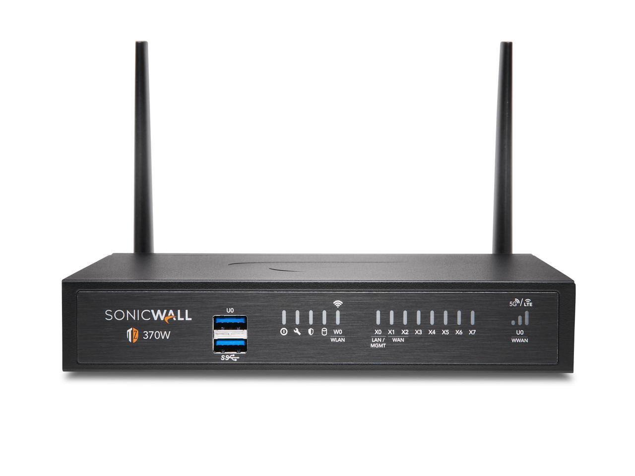 SONICWALL S6/370W

U0 WLAN LAN WAN MGMT WWAN

X0 X1 X2 X3 X4 X5 X6 X7