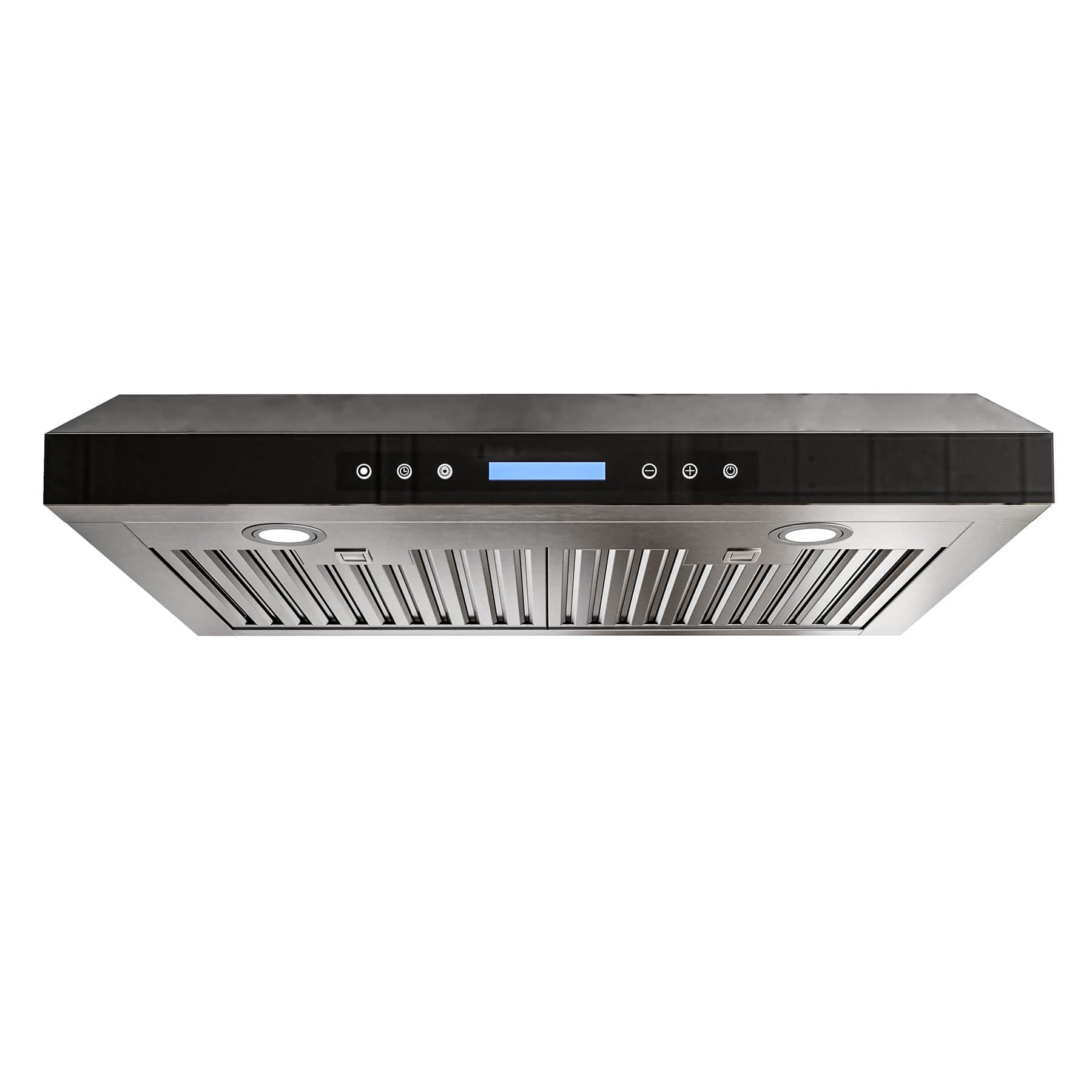 Onefly - 30 inches - Externally Vented - Under cabinet Range Hood - Black Tempered Glass