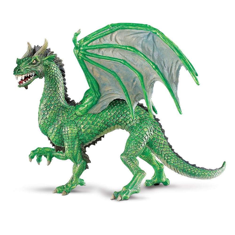 Angle. Safari Ltd. - Forest Dragon Toy Figurine.